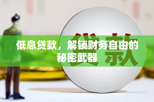 中和低息贷款，解锁财务自由的秘密武器