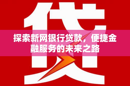 海原探索新网银行贷款，便捷金融服务的未来之路