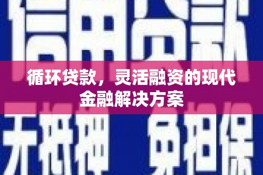 秦汉循环贷款，灵活融资的现代金融解决方案