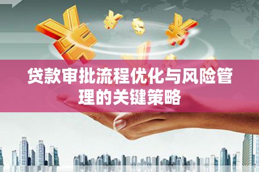 商州贷款审批流程优化与风险管理的关键策略