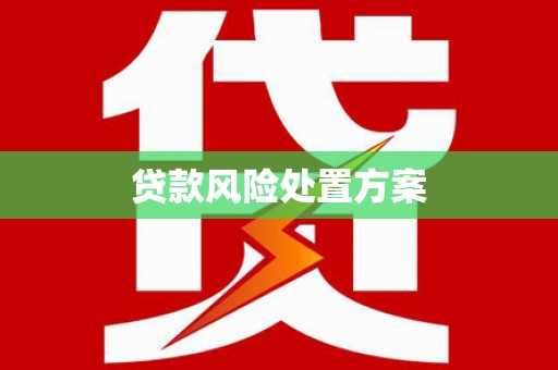 郴州贷款风险处置方案