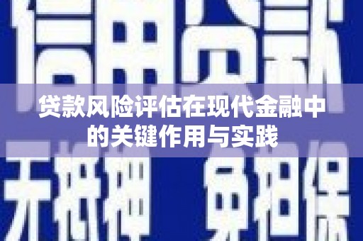 秦汉贷款风险评估在现代金融中的关键作用与实践