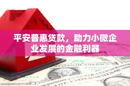 遂昌平安普惠贷款，助力小微企业发展的金融利器