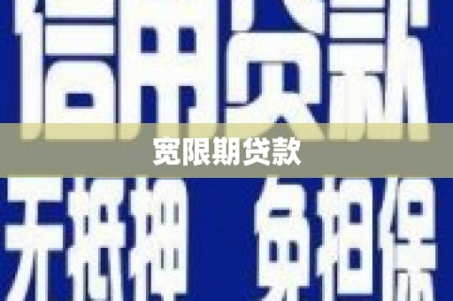 德钦宽限期贷款