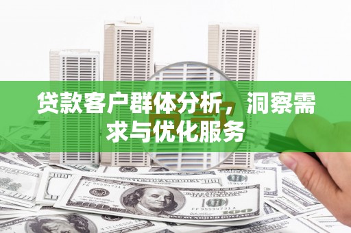 饶平贷款客户群体分析，洞察需求与优化服务